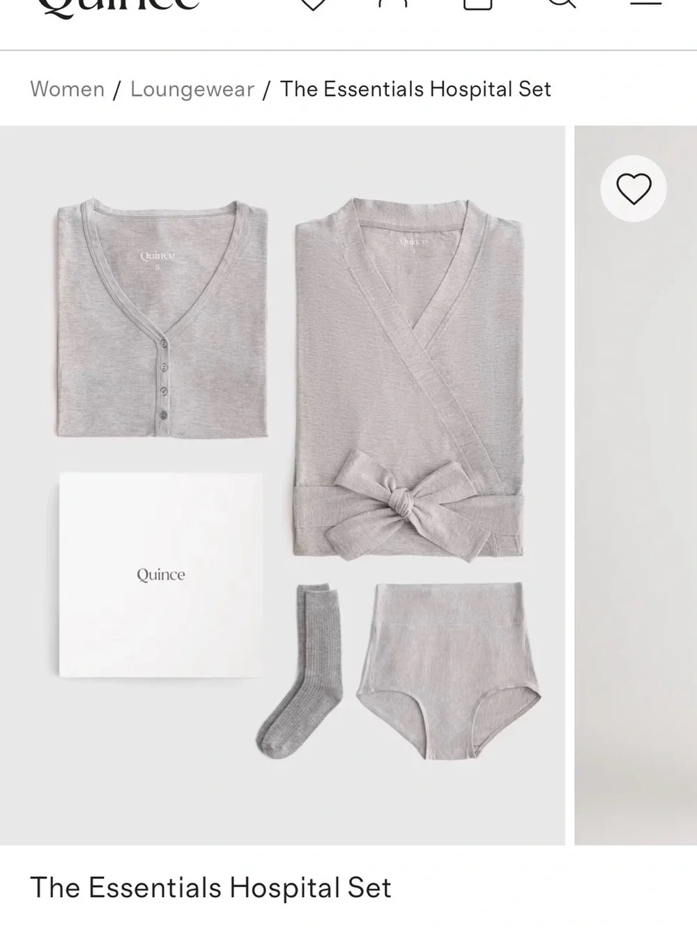 Quince Women’s The Hospital Essentials Set